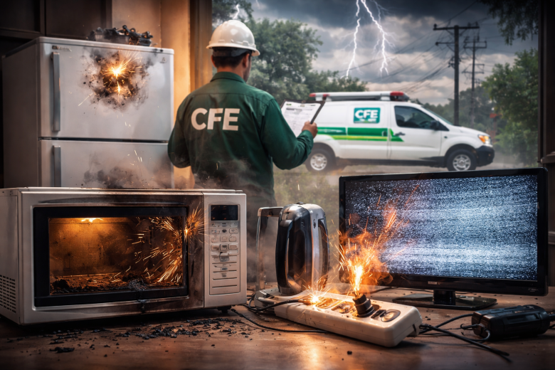 Así puedes pedir a la CFE el pago de aparatos dañados por fallas eléctricas