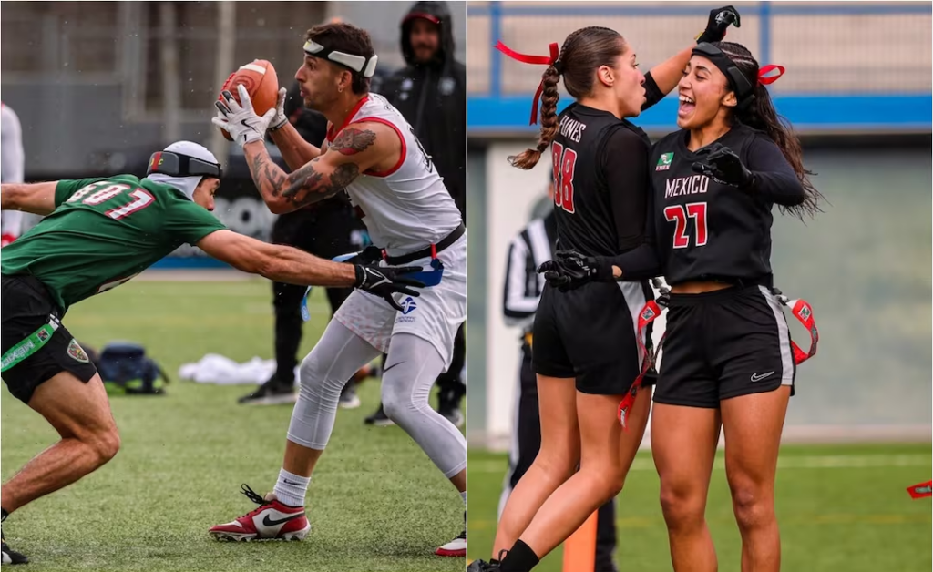 Selecciones mexicanas de flag football dominan a España rumbo al Mundial