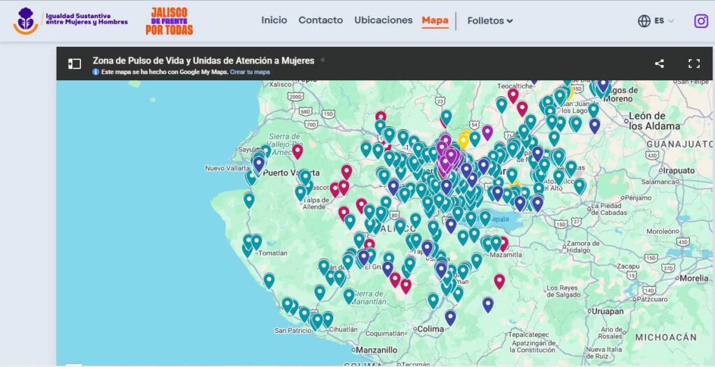 Lanzan micrositio con más de 2 mil Zonas Pulso de Vida para protección de mujeres