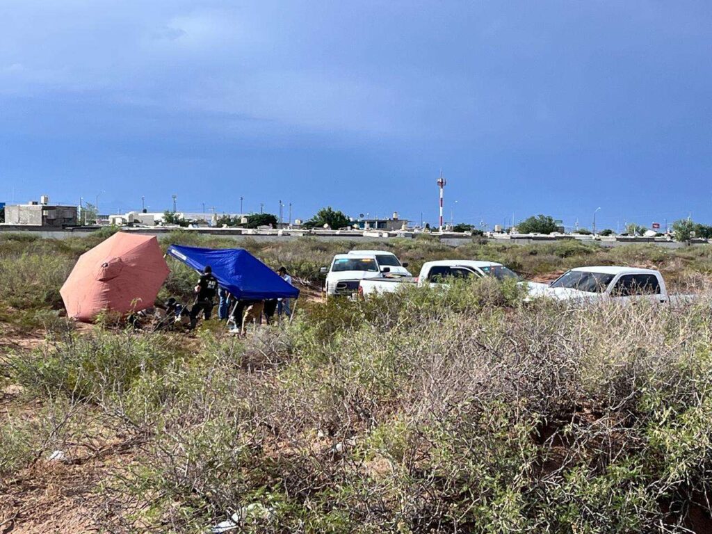 Localizan cuerpo enterrado en predio baldío de Senderos de San Isidro en Ciudad Juárez