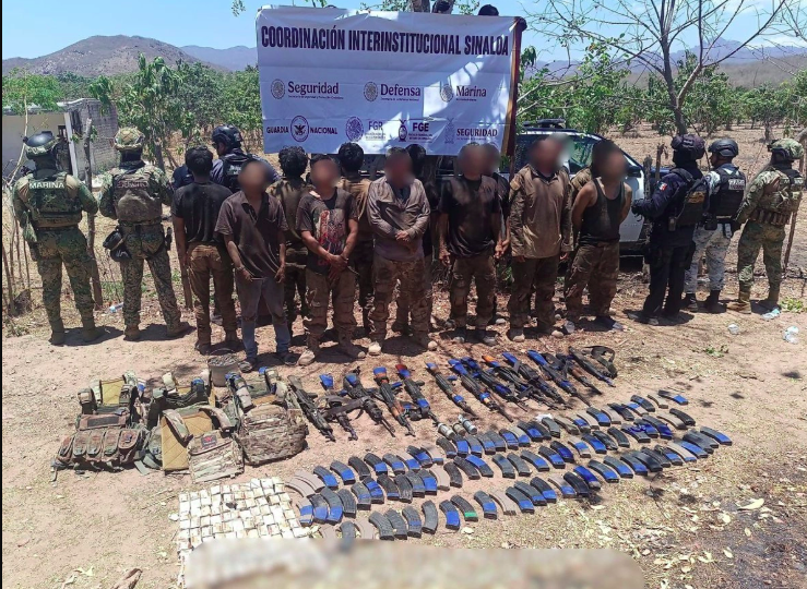 Marina captura a 13 presuntos miembros de Los Chapitos