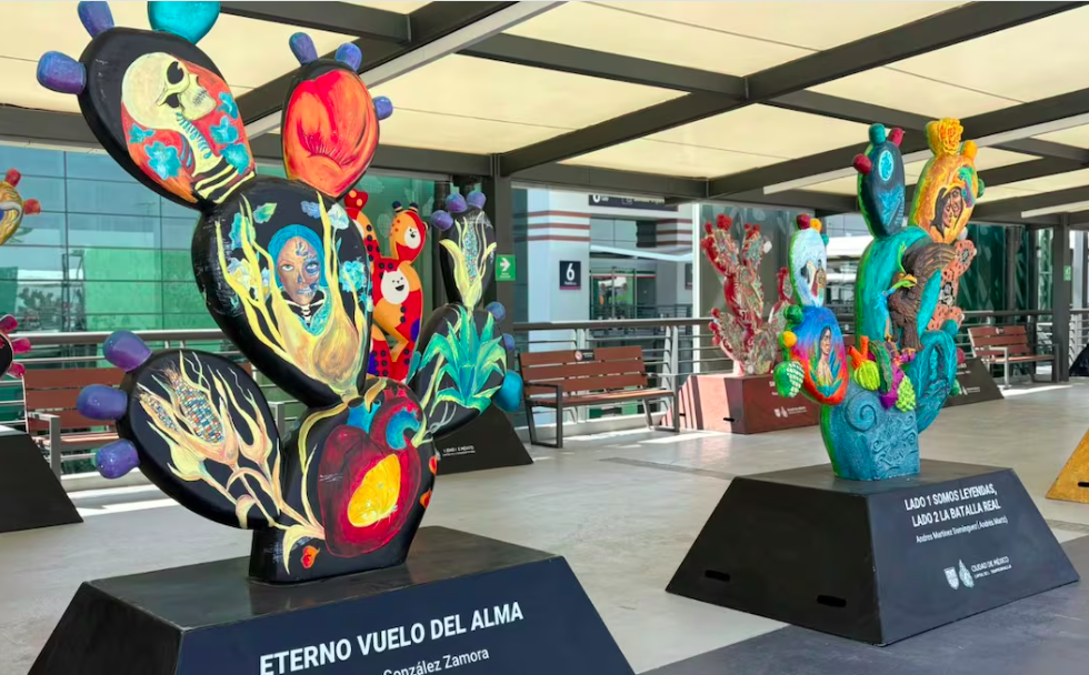 Inauguran la exposición «Nopalera en el Corazón» en el AIFA