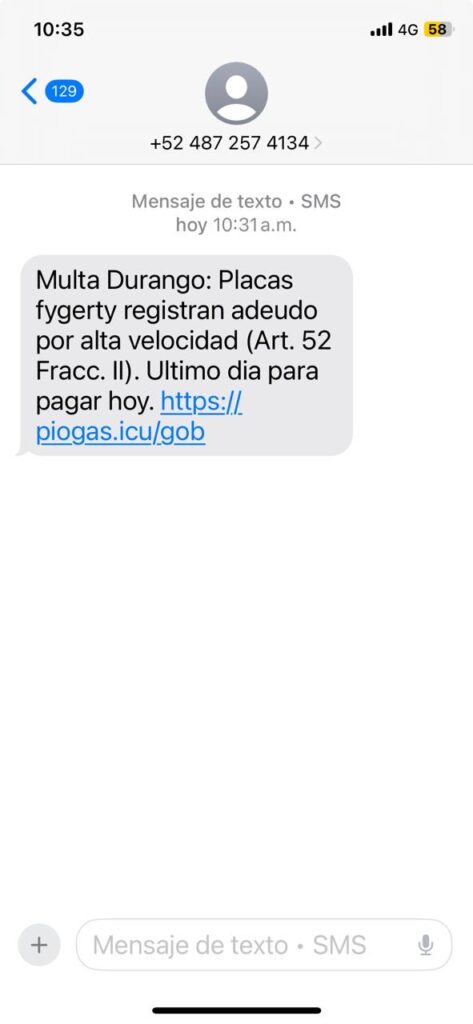 Cuidado con fraudes por mensajes a tu celular