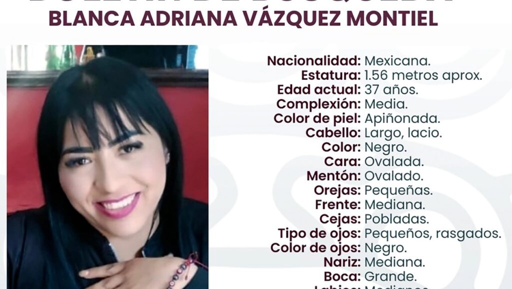 Fiscalía confirma que restos hallados en Atltzayanca son de Blanca Adriana