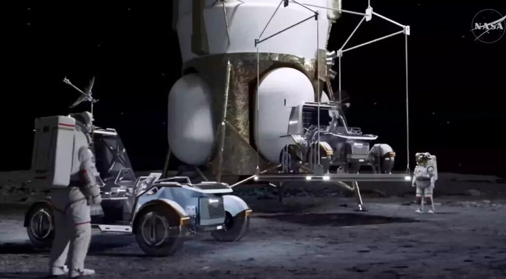 NASA y Blue Origin preparan primeras misiones para construir base lunar