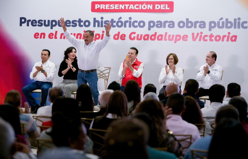 Guadalupe Victoria tendrá histórica inversión de 103 mdp en obras y servicios