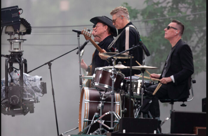 U2 paraliza el Centro Histórico de la CDMX con la grabación de su nuevo video