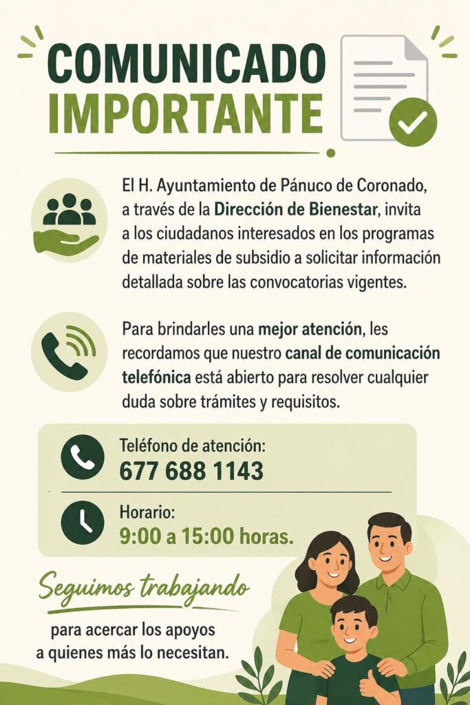 Refuerzan canal de comunicación para informar sobre programas de subsidio en Pánuco de Coronado
