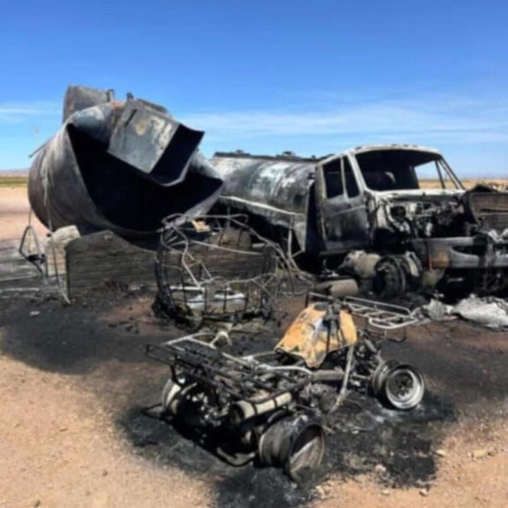 Se incendia pipa con combustible