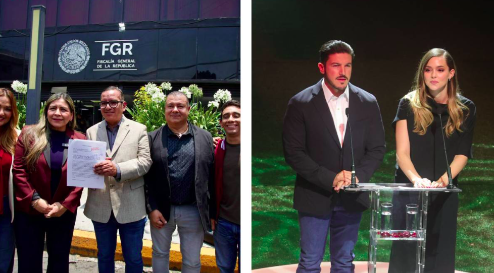 Morena denuncia a Samuel García y Mariana Rodríguez ante la FGR