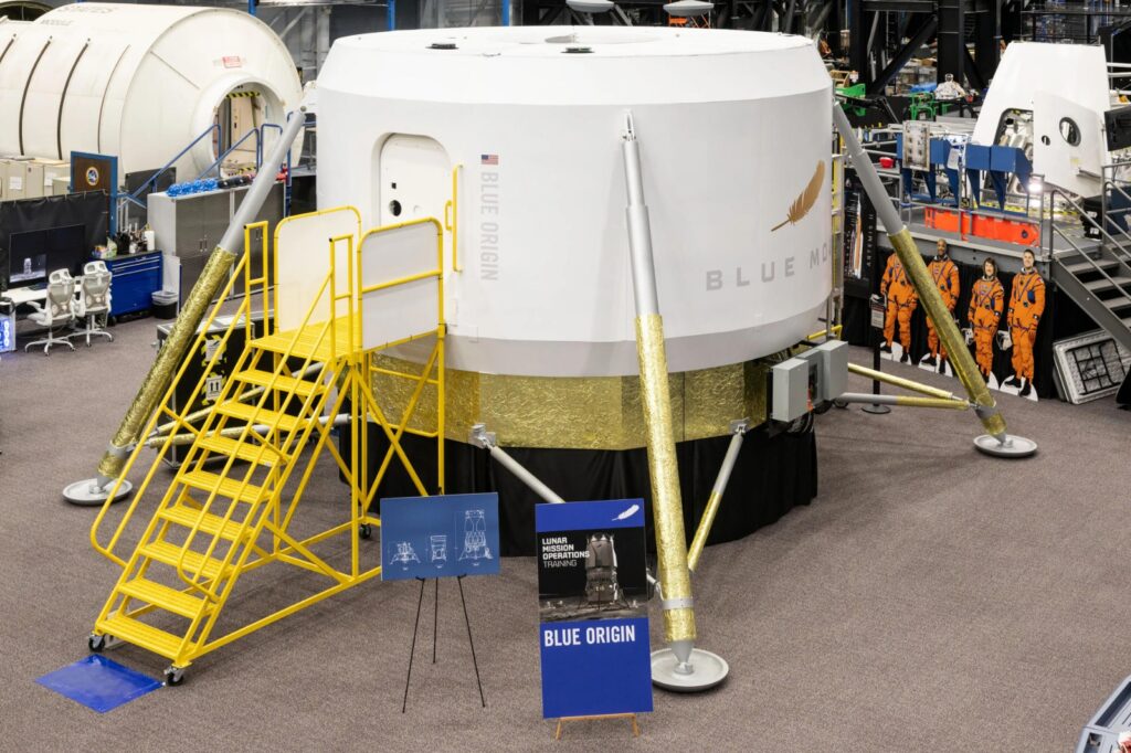 NASA prueba cabina lunar de Blue Origin para regresar a la Luna en 2028