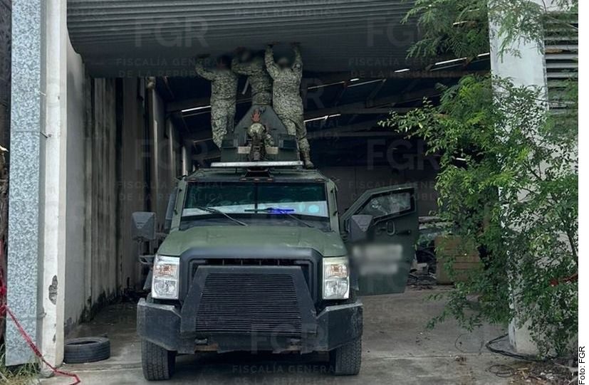 FGR asegura vehículos blindados y cartuchos en Reynosa, Tamaulipas