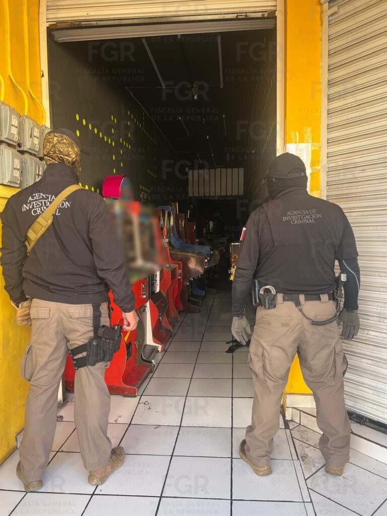 FGR asegura negocio de maquinitas tragamonedas en Santiago Papasquiaro