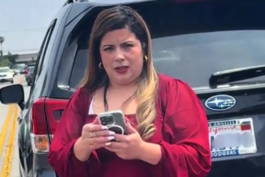 VIDEO: Mujer amenaza con llamar a ICE tras choque con migrante
