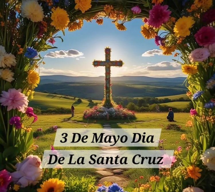 Albañiles celebran el Día de la Santa Cruz en la construcción del Hospital General de Santiago