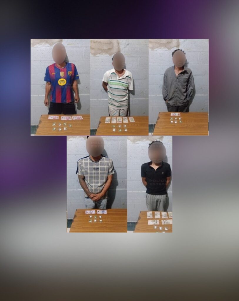 Operativo Dragón asegura a otros cinco varones con sustancias