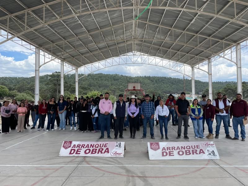 Nancy inicia obras en comunidades