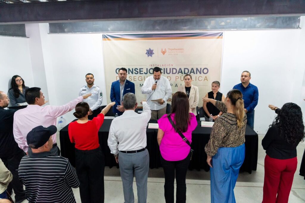 ¡Instalan Consejo Ciudadano de Seguridad Pública en Tepehuanes!
