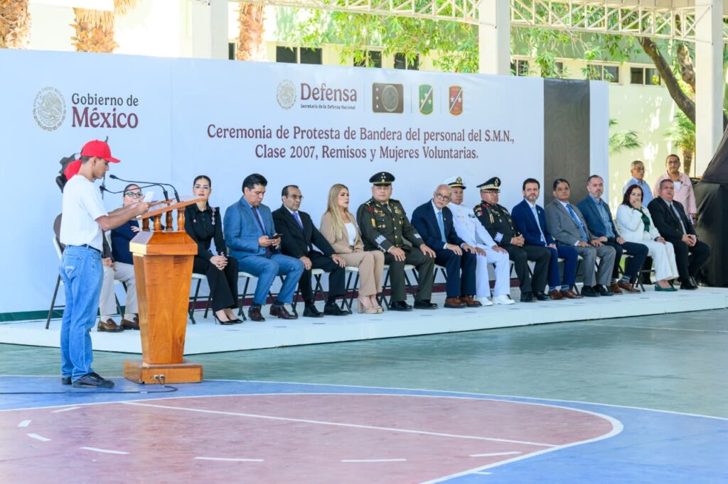 Ceremonia de Protesta de Bandera del personal del Servicio Militar Nacional