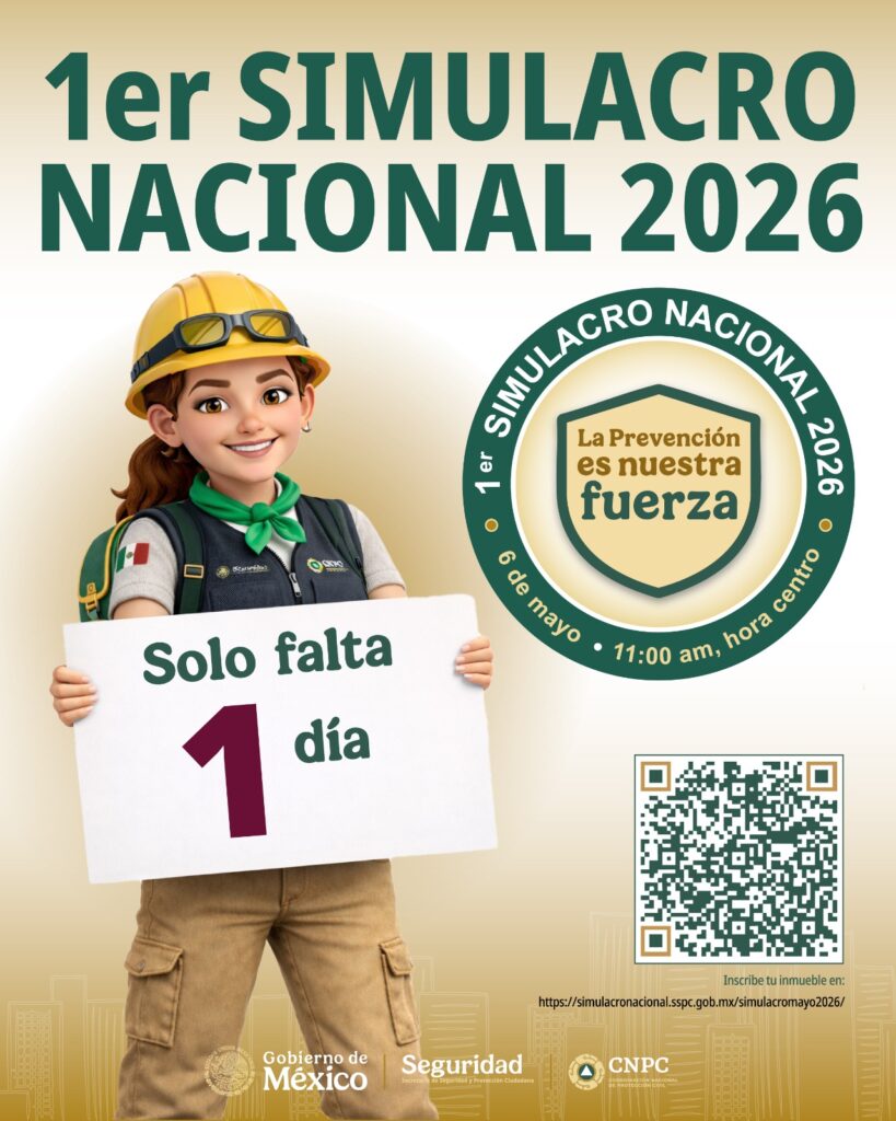 Este miércoles, se realizará el Primer Simulacro Nacional 2026