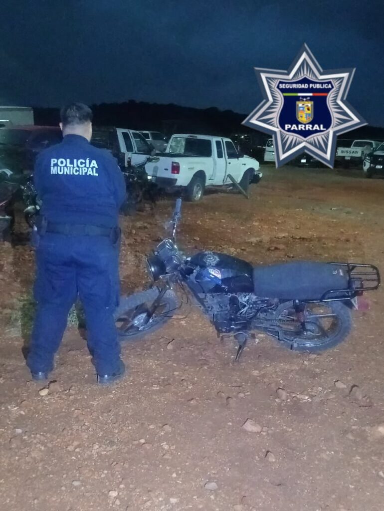 Recupera DSPM motocicleta robada en Parral