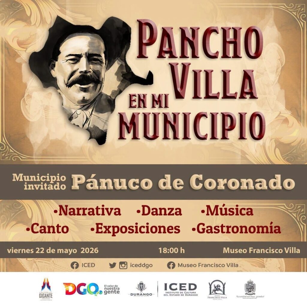Pánuco de Coronado participará en “Pancho Villa en mi Municipio”