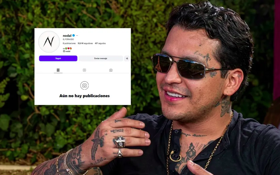 Christian Nodal borra todo su Instagram y desata rumores entre sus fans