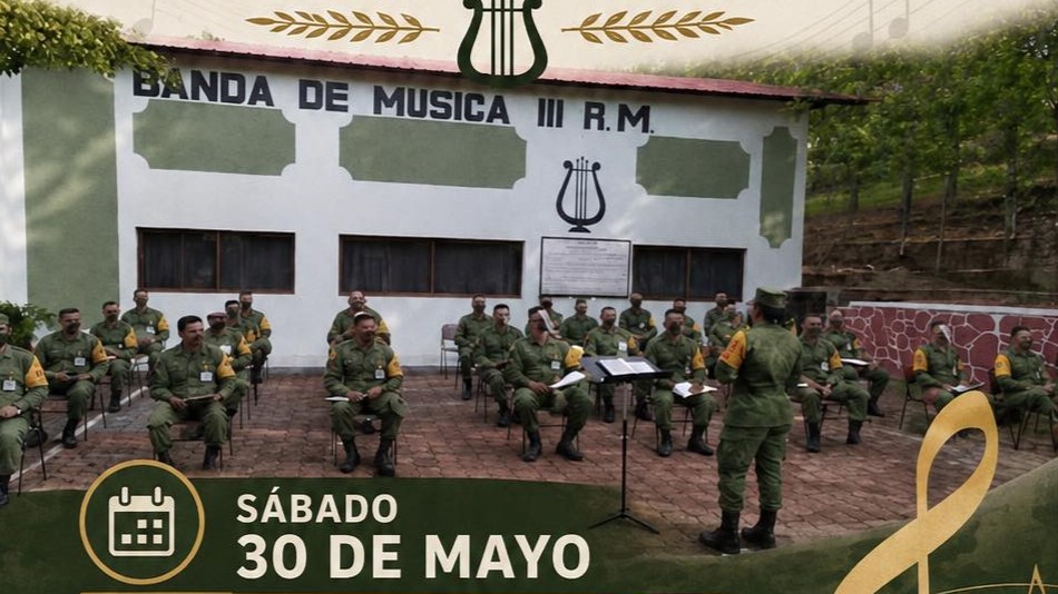 Convocan a la presentación de la Banda Musical de la III Región Militar en Nombre de Dios
