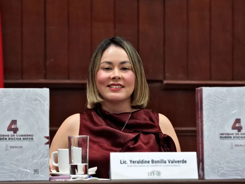 Nombran a Yeraldine Bonilla gobernadora interina de Sinaloa tras licencia de Rocha