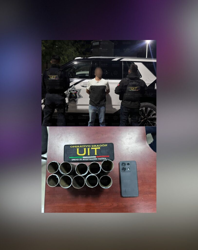 Operativo Dragón lo detiene por amenazar con lanzar explosivos con dron y hacer llamadas falsas