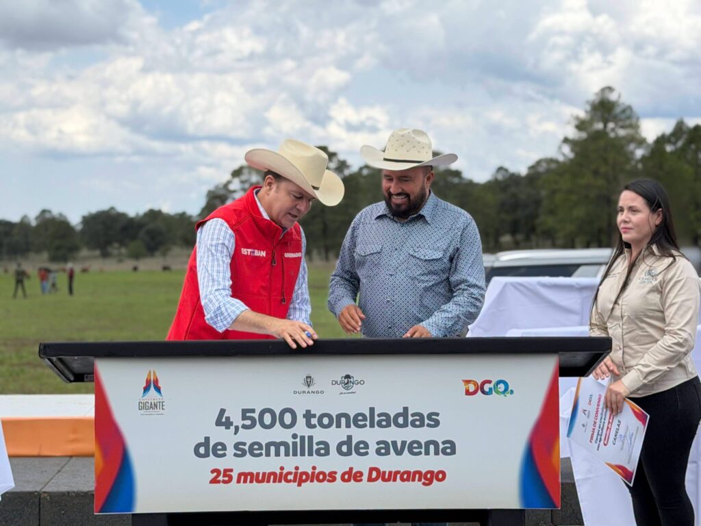 Entregarán 80 toneladas de semilla de avena a productores de Pánuco de Coronado