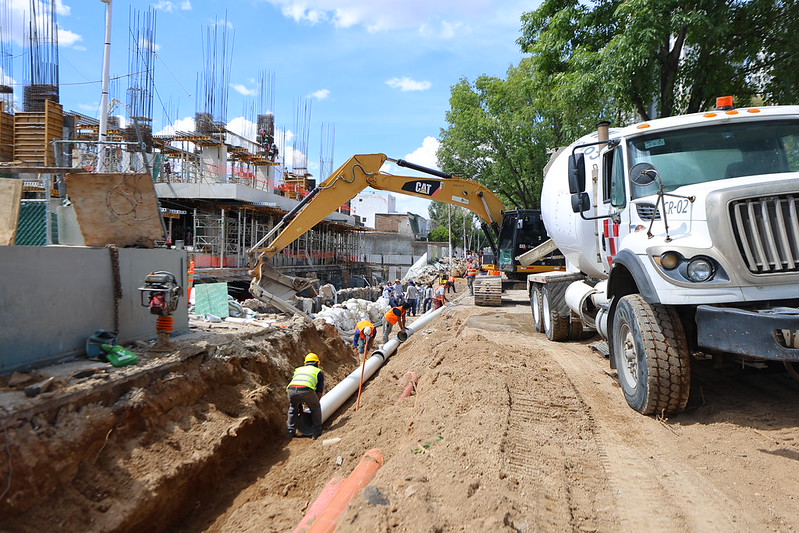 Avanza 80 por ciento reparación de socavón en López Mateos; reapertura podría darse el sábado