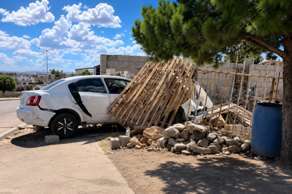 Se estrella contra vivienda en la Almanceña y deja tres lesionados