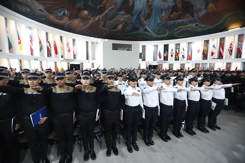 Rinden protesta 115 nuevos policías para reforzar la seguridad en Jalisco