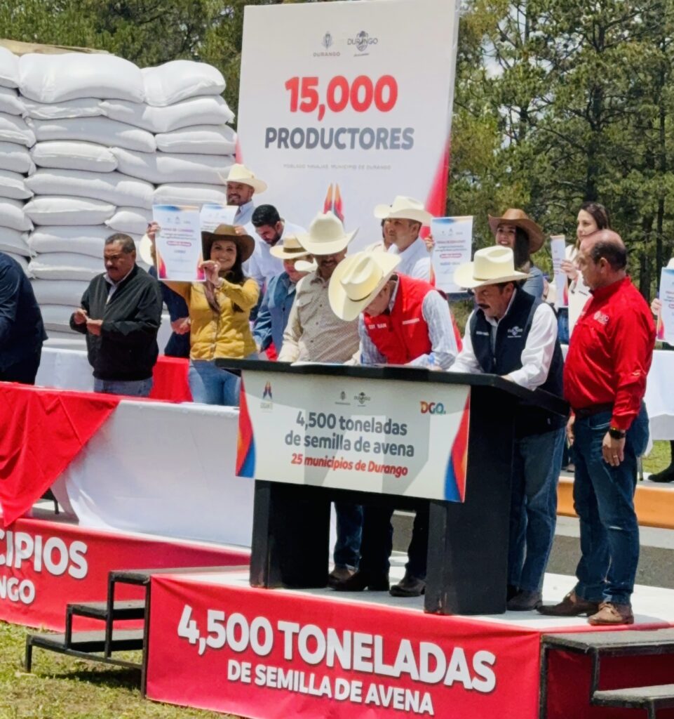 Semilla de avena llega a tiempo para el campo; alcaldes destacan beneficio para productores