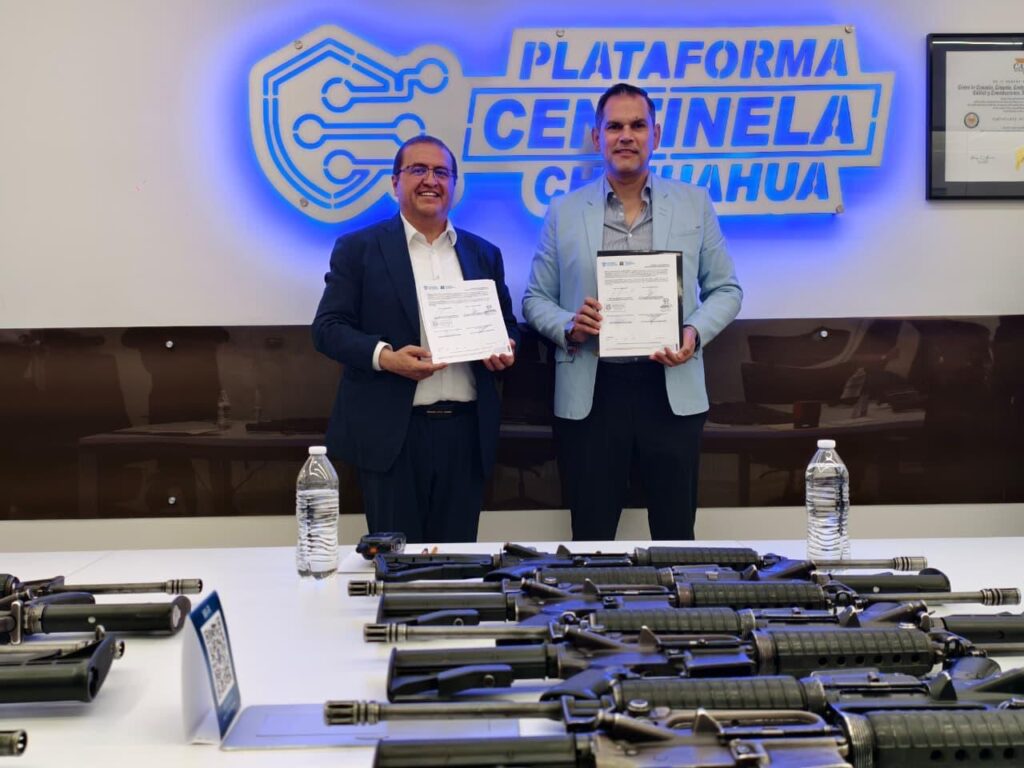 Gestión de alcalde Salvador Calderón fortalece la seguridad de Parral con nuevo armamento para la Policía Municipal