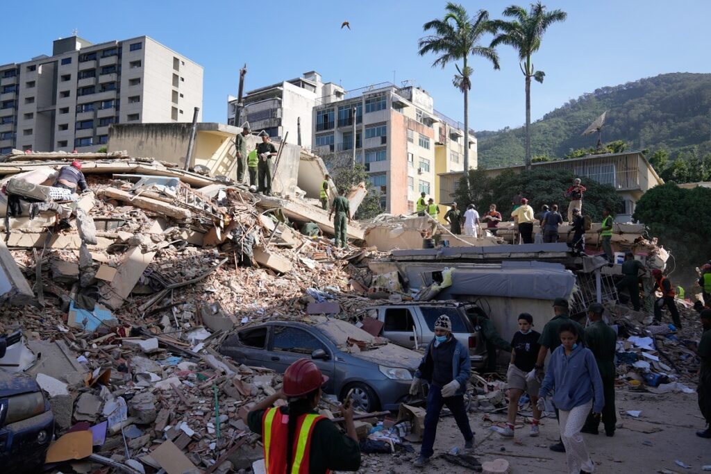 Venezuela habilita plataforma para localizar desaparecidos tras los terremotos