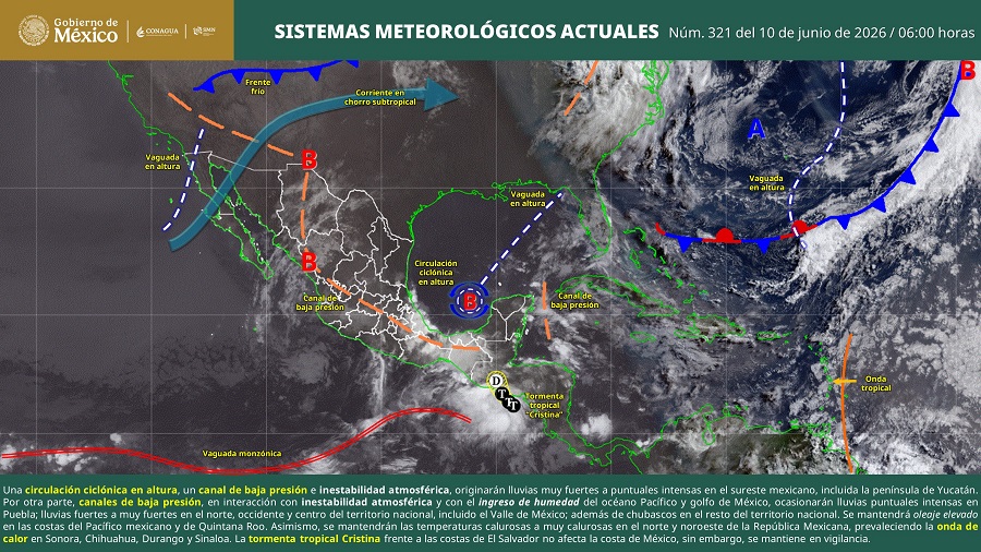 Lluvias se incrementan en la víspera de la inauguración del Mundial 2026 en México