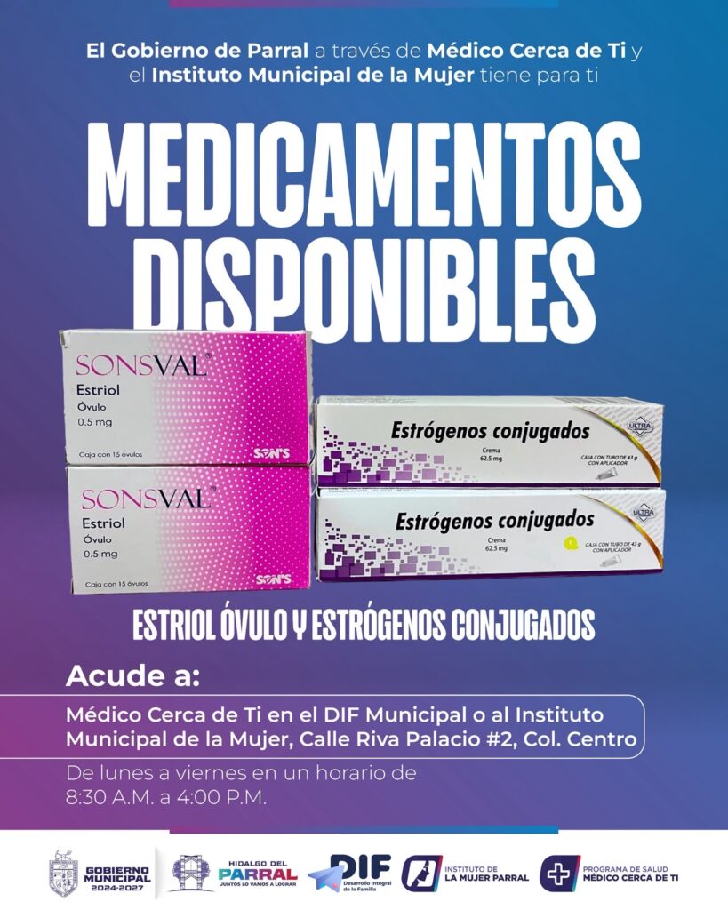 Gobierno de Parral fortalece la salud de las mujeres con entrega gratuita de medicamentos especializados
