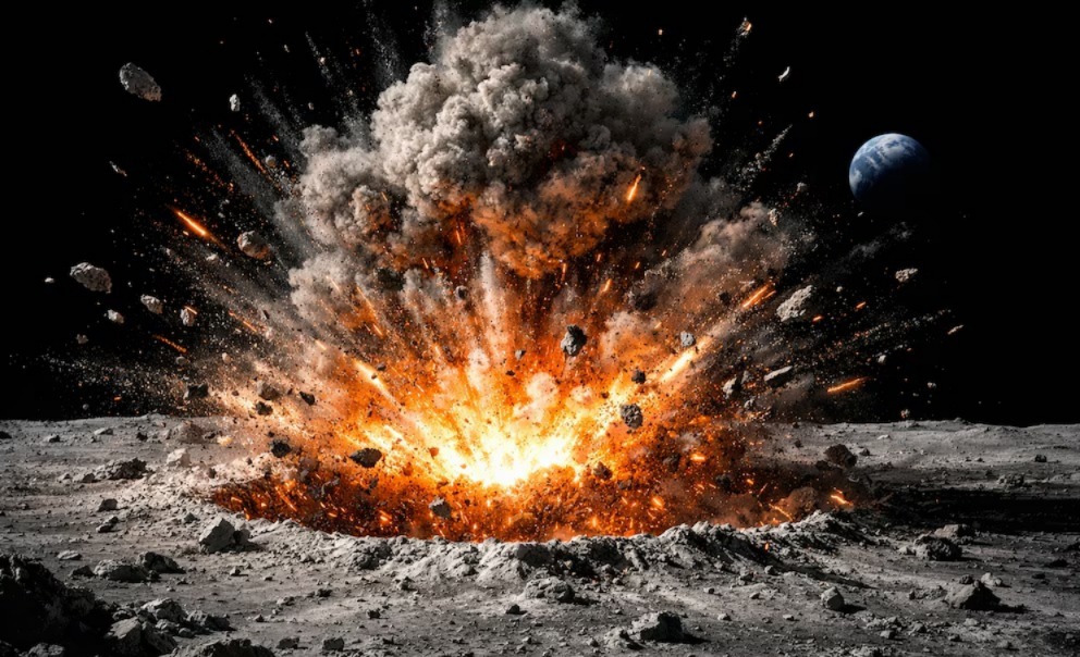 Descubren huellas de un gigantesco impacto en la Luna ocurrido hace 3.500 millones de años
