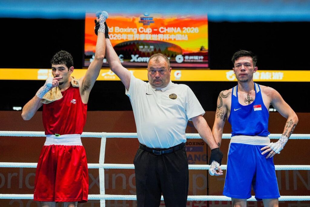 Hugo Barrón debuta con triunfo por RSC y avanza en la Copa Mundial de Boxeo en China