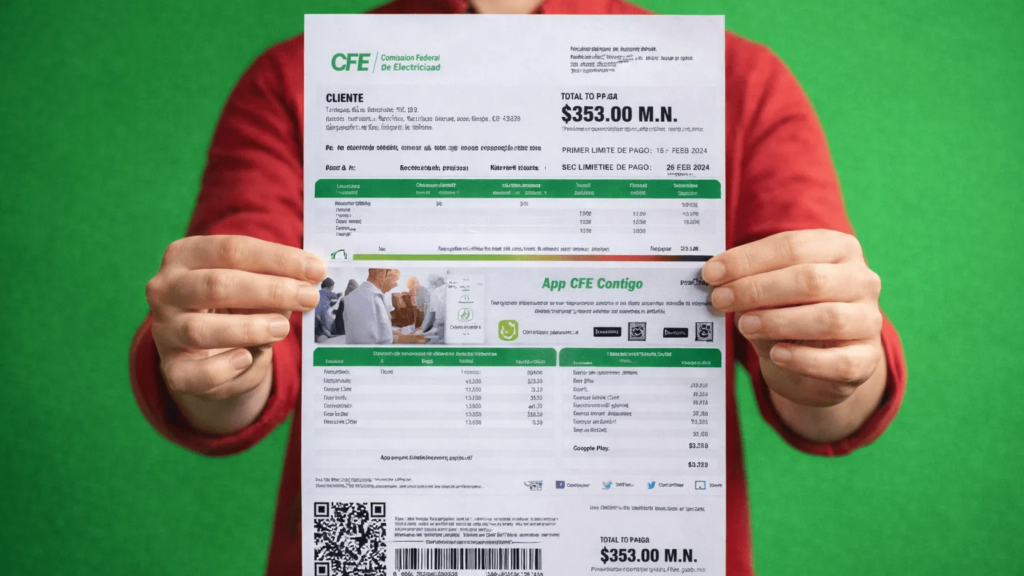 Recibo de la CFE guarda información clave que pocos usuarios revisan