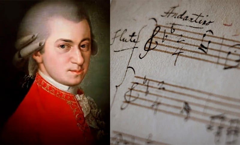 Hallan en París un manuscrito inédito de Mozart con siete obras desconocidas