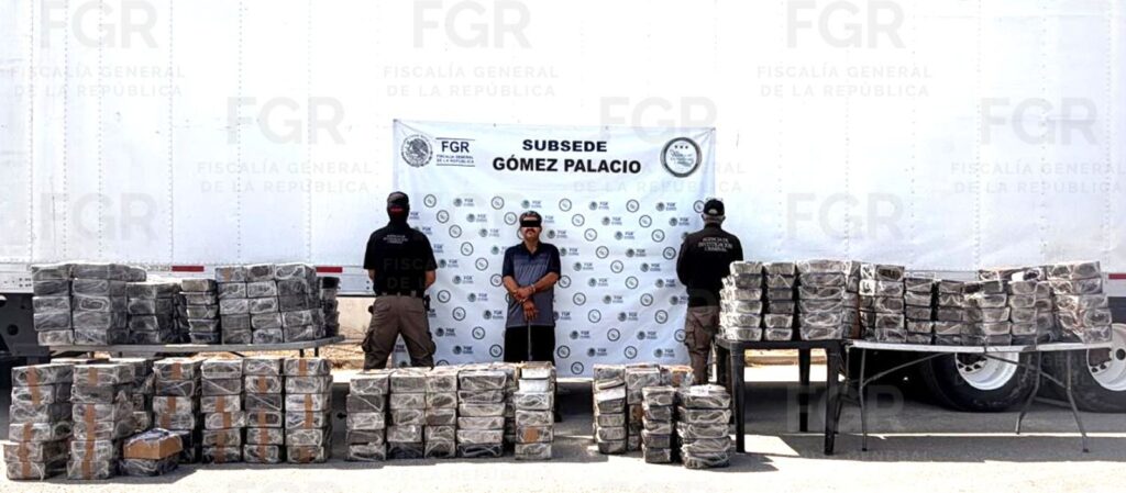 Federales aseguran en Durango 900 kilos de sustancias que procedía de Nayarit hacia Tijuana