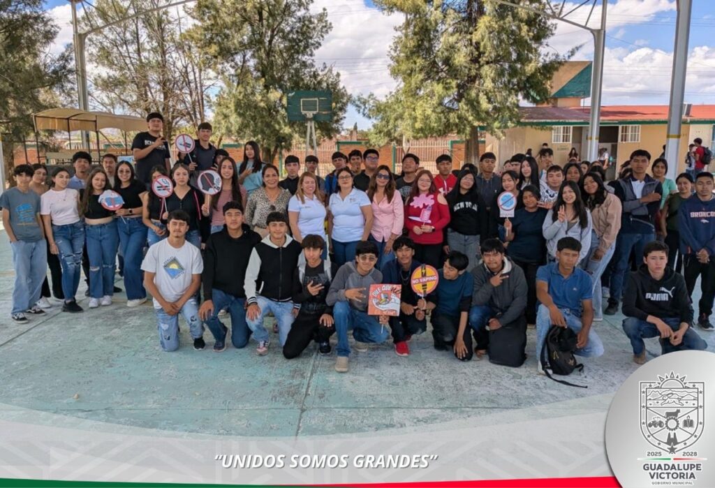 Promueven prevención del consumo de tabaco y vapeadores entre estudiantes del COBAED 18
