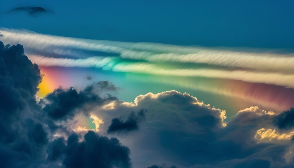 Iridiscencia en las nubes: El fenómeno óptico que pinta el cielo de tonos pastel