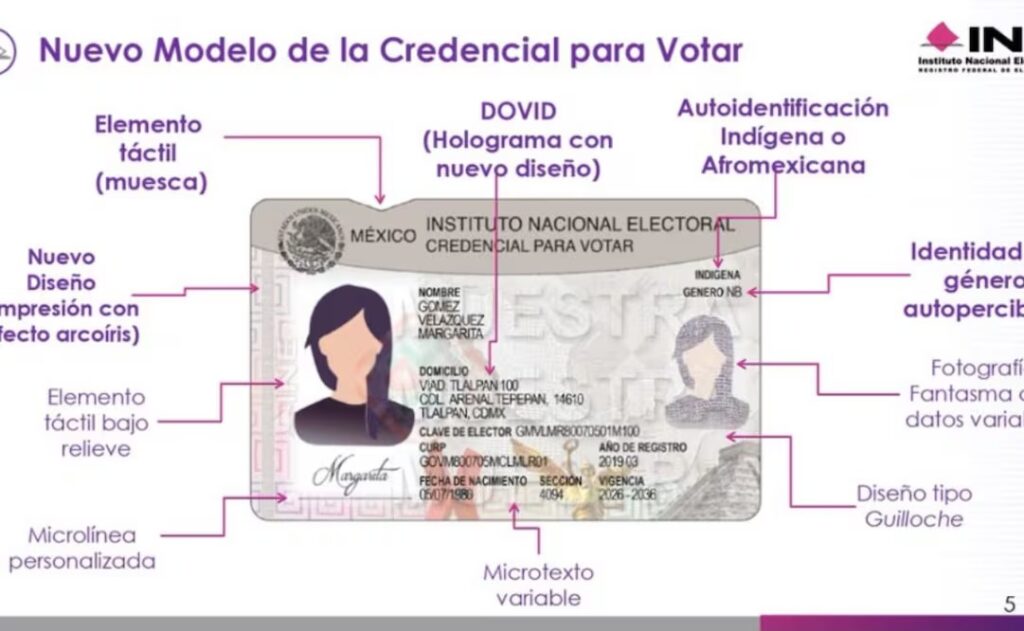 INE presenta nueva Credencial para Votar con 25 elementos de seguridad