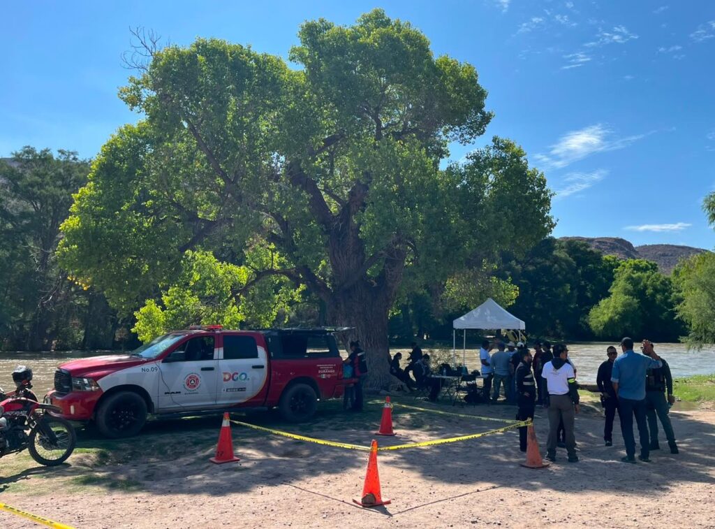Localizan y rescatan cuerpo de ahogado en el río Nazas tras cinco días de búsqueda