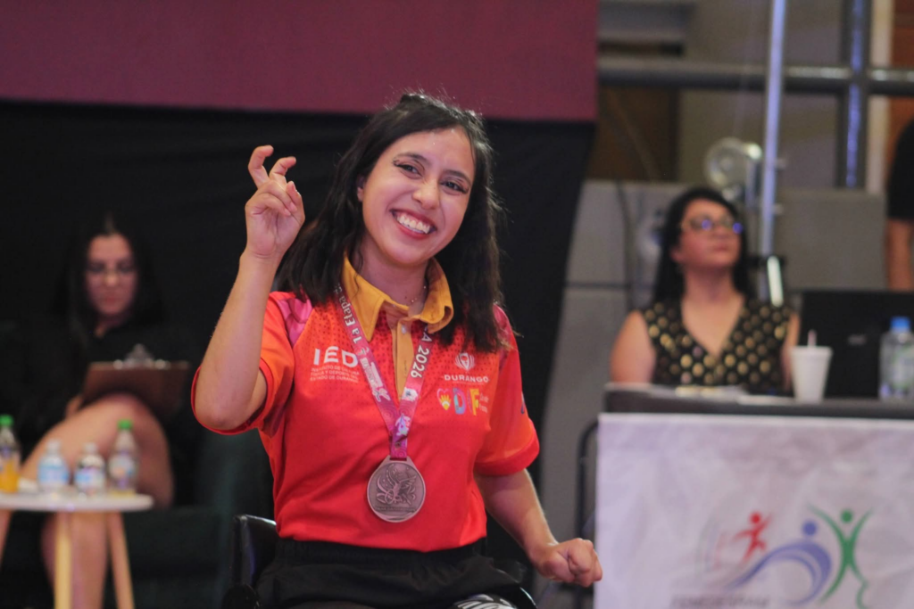 Mariana Ortega logra doble bronce para Durango en Para Danza Deportiva