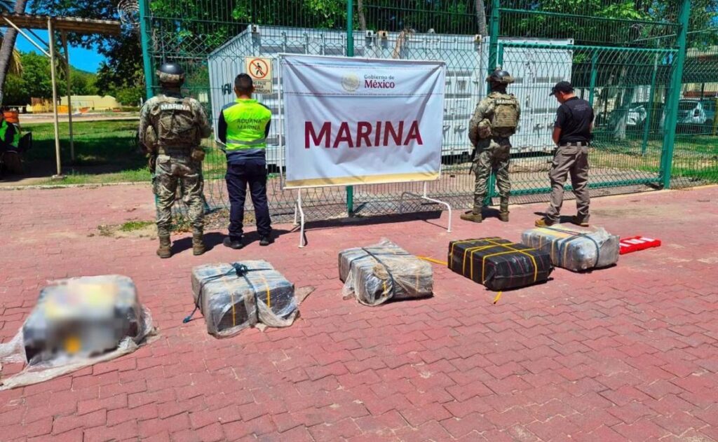 Semar asegura 270 kilos de cocaína en el puerto de Manzanillo